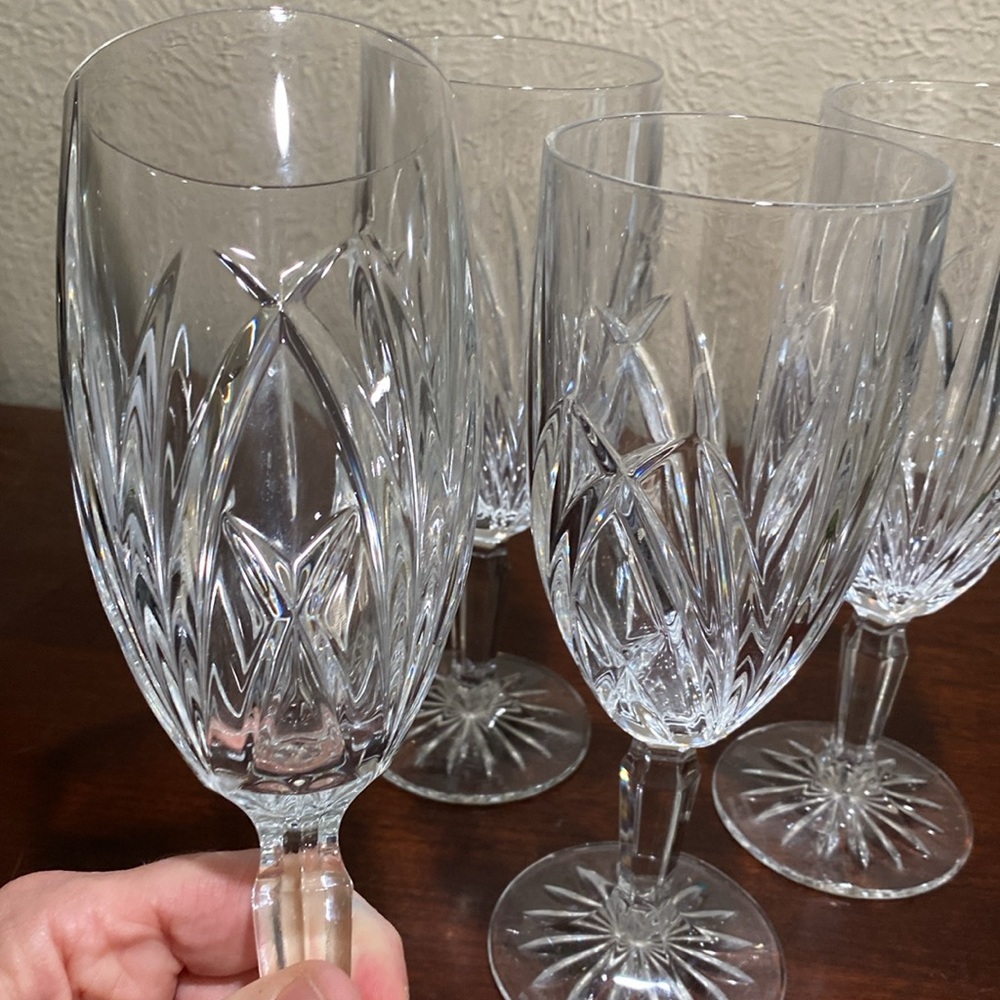 Vintage, Set of 4, Marquis Waterford Brookside Beverage Glasses. 12 OZ - Picture 7 of 9